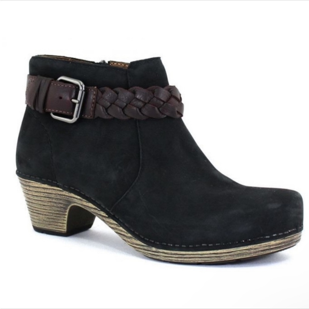 Dansko Tivoli Michelle Ankle Boots Booties Nubuck Leather Euro 39 8.5/9